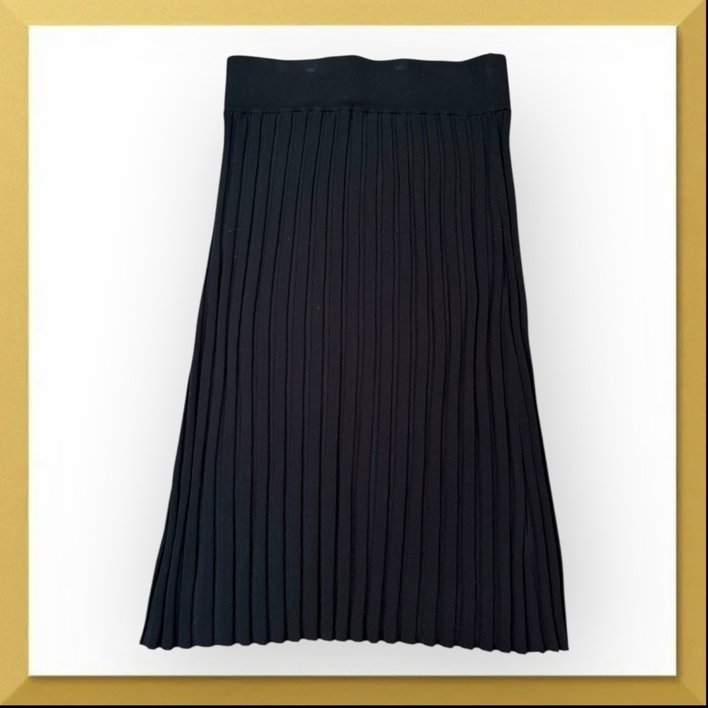 NWT Nordstrom Pleated Midi Knit Skirt - Petite Medium